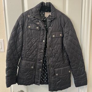 Banana Republic Quilted Jacket with Polka Dot Lining